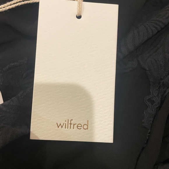 NWT Aritzia Wilfred Durante Jacket Kimono Black Silk Floral Lace Robe Duster - Picture 6 of 7